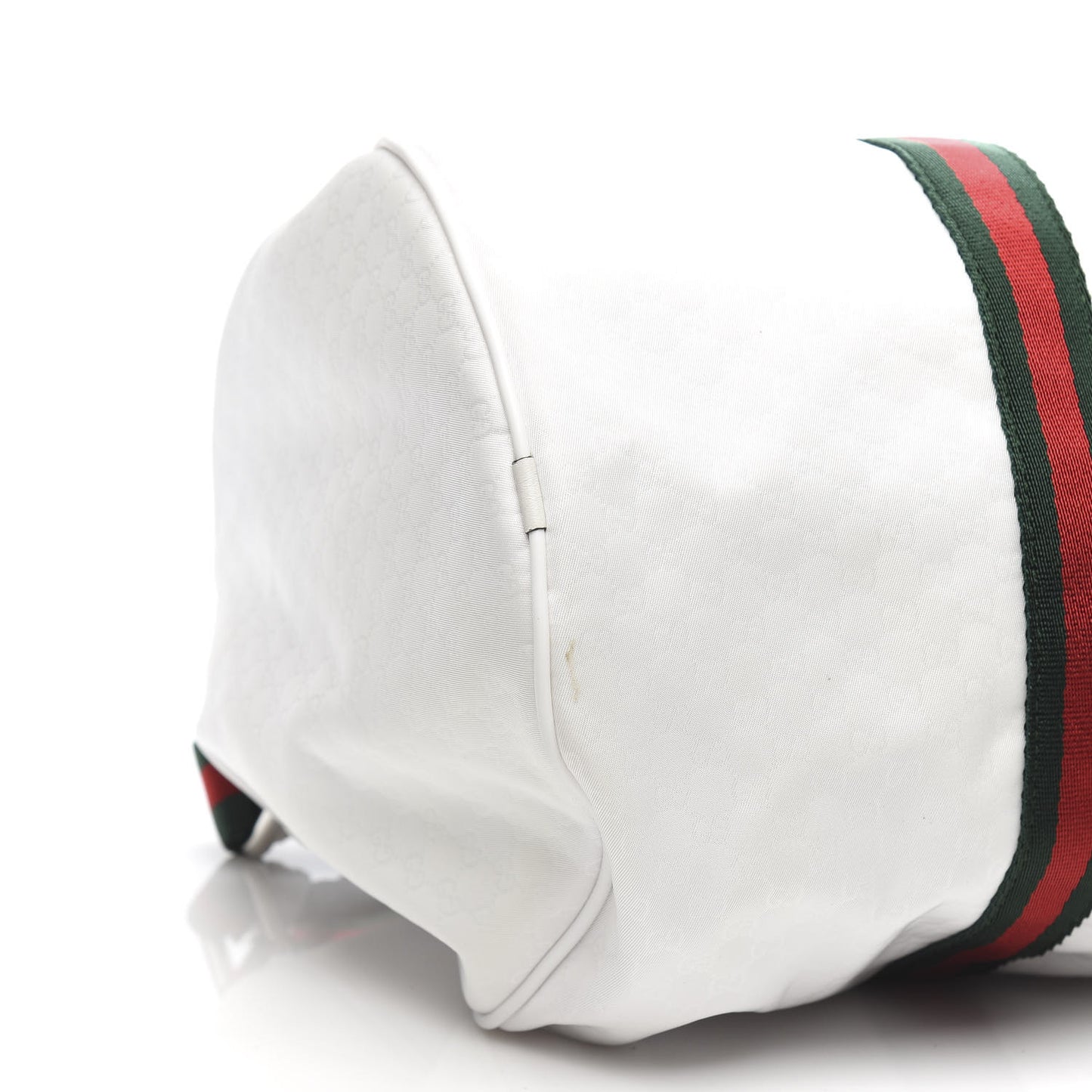 Nylon Microguccissima Gym Bag White