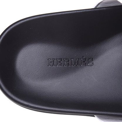 Hermes Calfskin Womens Chypre Sandals 37 White 9 of 11