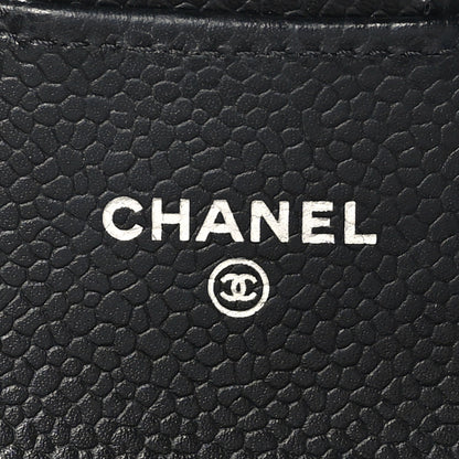 Chanel Caviar Quilted Flap Card Holder Wallet Black 6 of 8