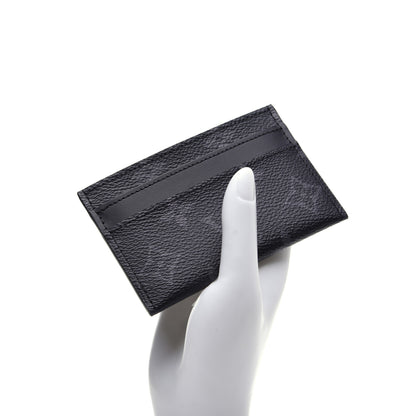 Louis Vuitton Monogram Eclipse Porte-Cartes Double Card Holder 2 of 9