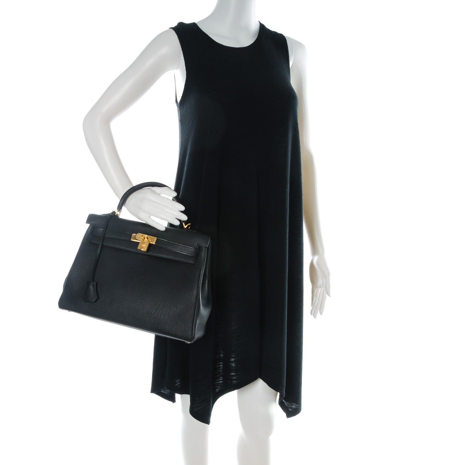 Hermes Togo Kelly Retourne 32 Black 2 of 24