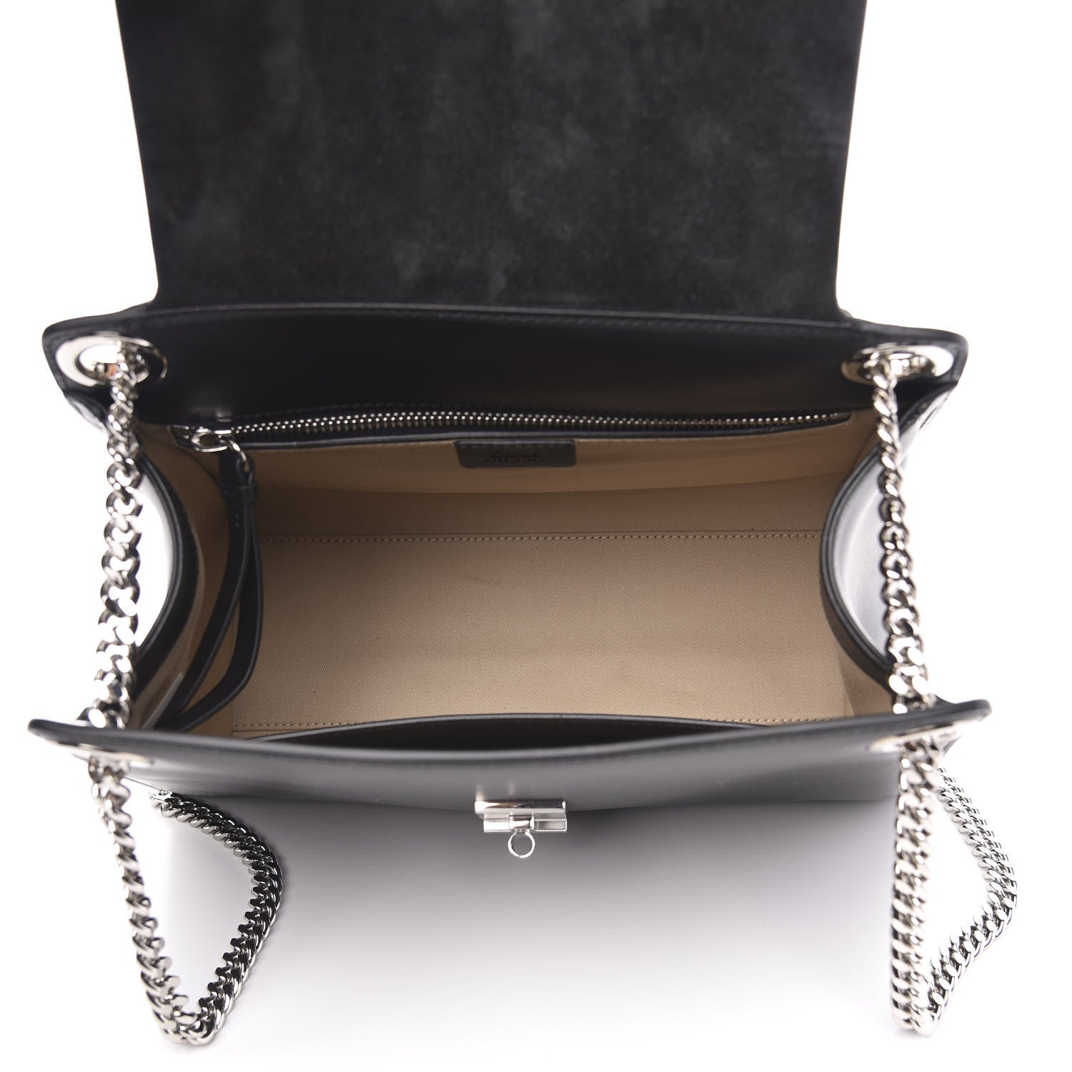 Chloe Shiny Calfskin Medium Annie Shoulder Bag Black 5 of 10