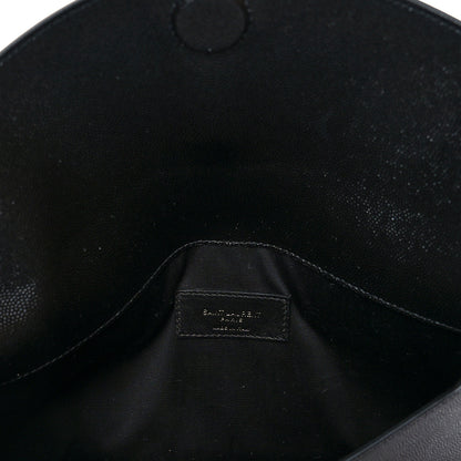 Saint Laurent Grain De Poudre Uptown Pouch Black 5 of 8