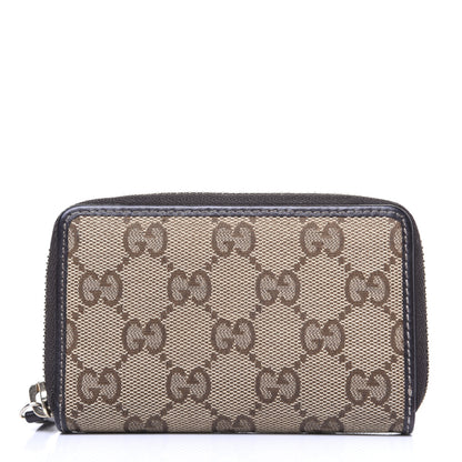 Gucci Monogram Zip Around Card Case Brown 1 of 10