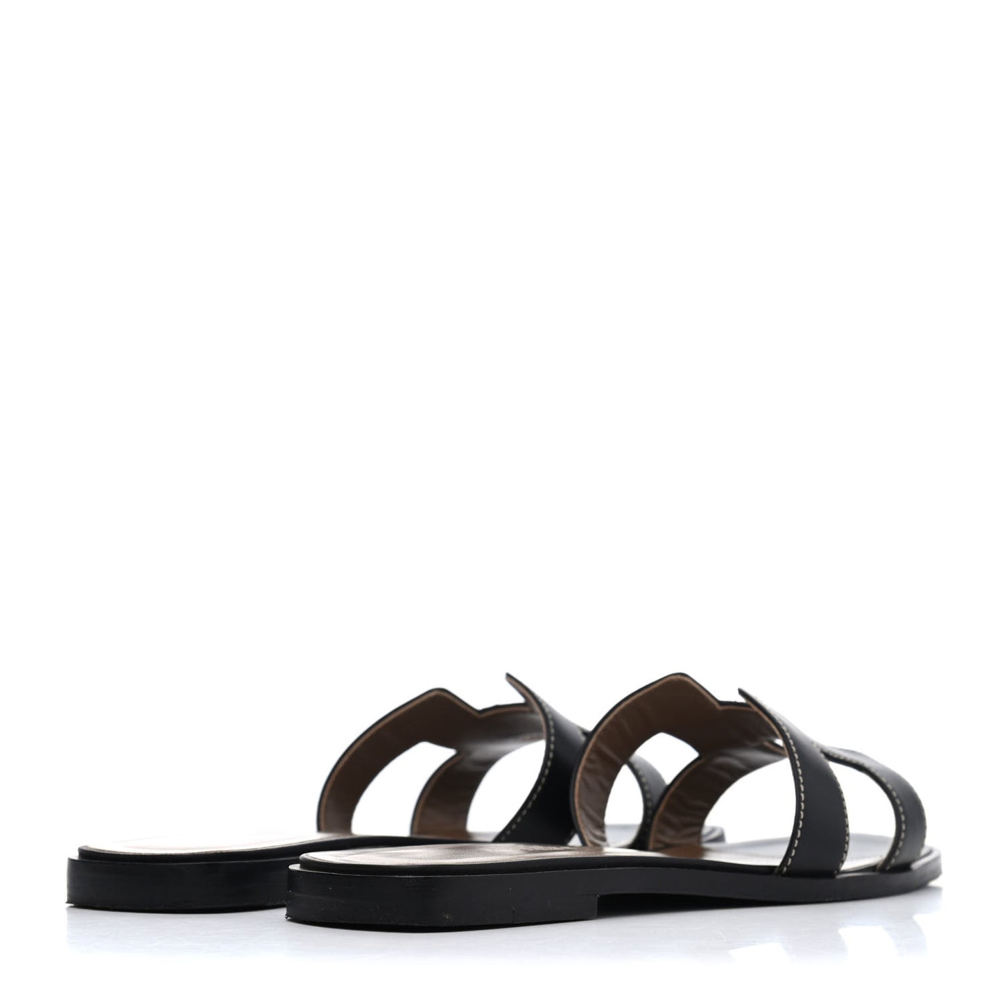 Box Calfskin Oran Sandals 36.5 Black