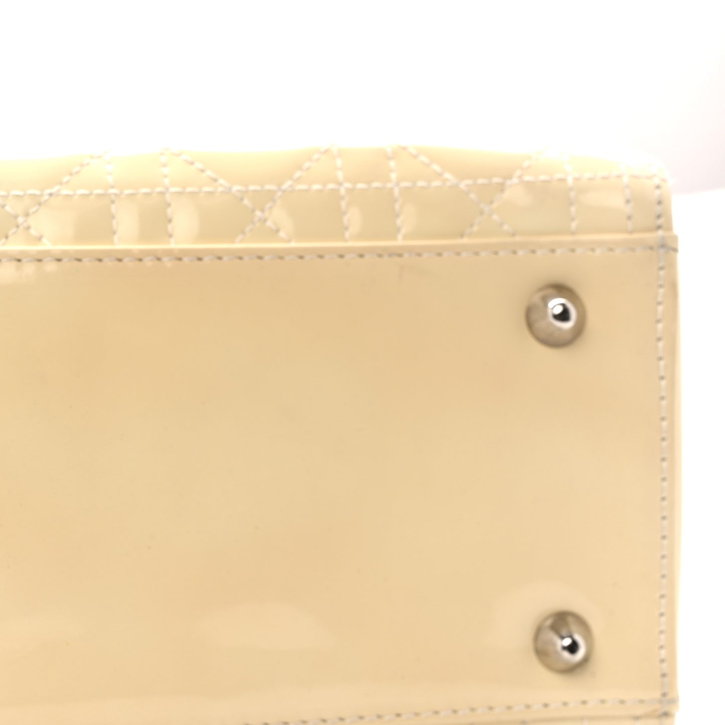 Patent Cannage Large Lady Dior White