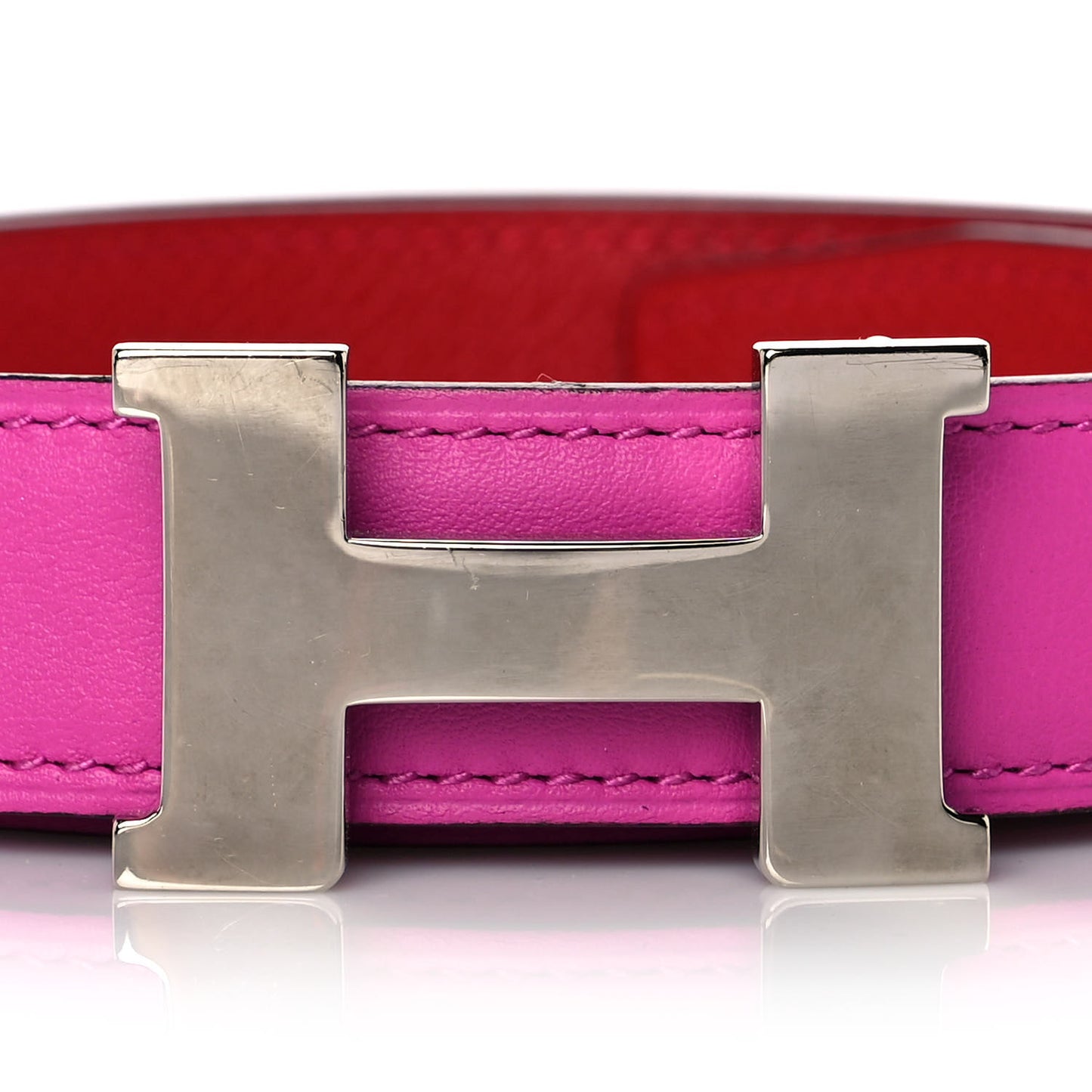 Swift Epsom 24mm Constance H Belt 80 Magnolia Rouge Casaque
