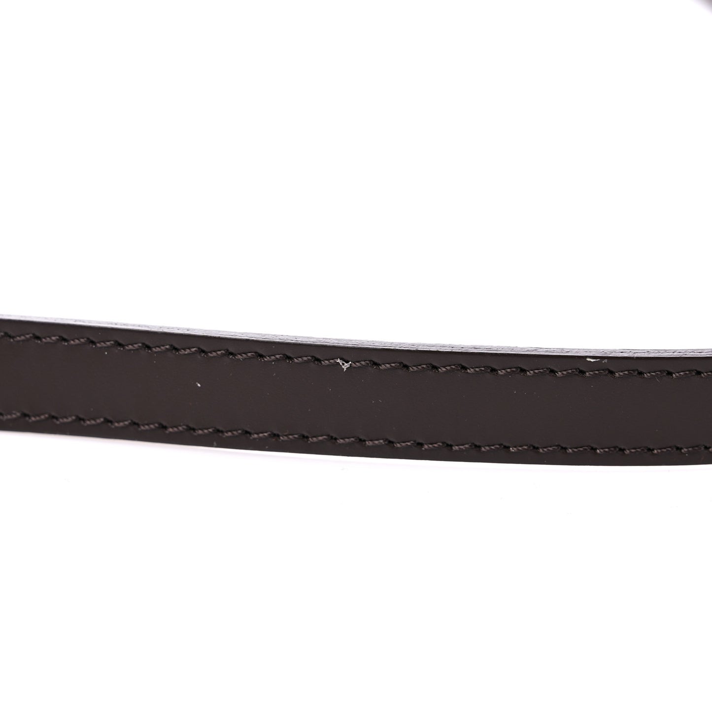 LOUIS VUITTON Calfskin 12mm Eva Shoulder Strap Brown