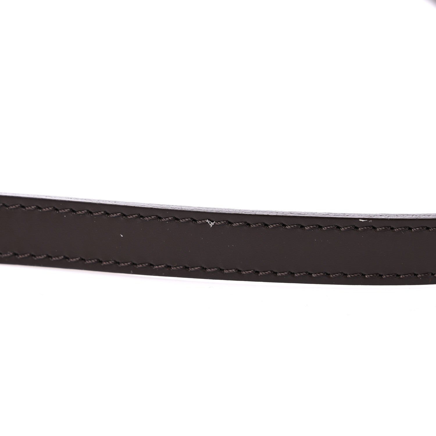 Louis Vuitton LOUIS VUITTON Calfskin 12mm Eva Shoulder Strap Brown 5 of 5
