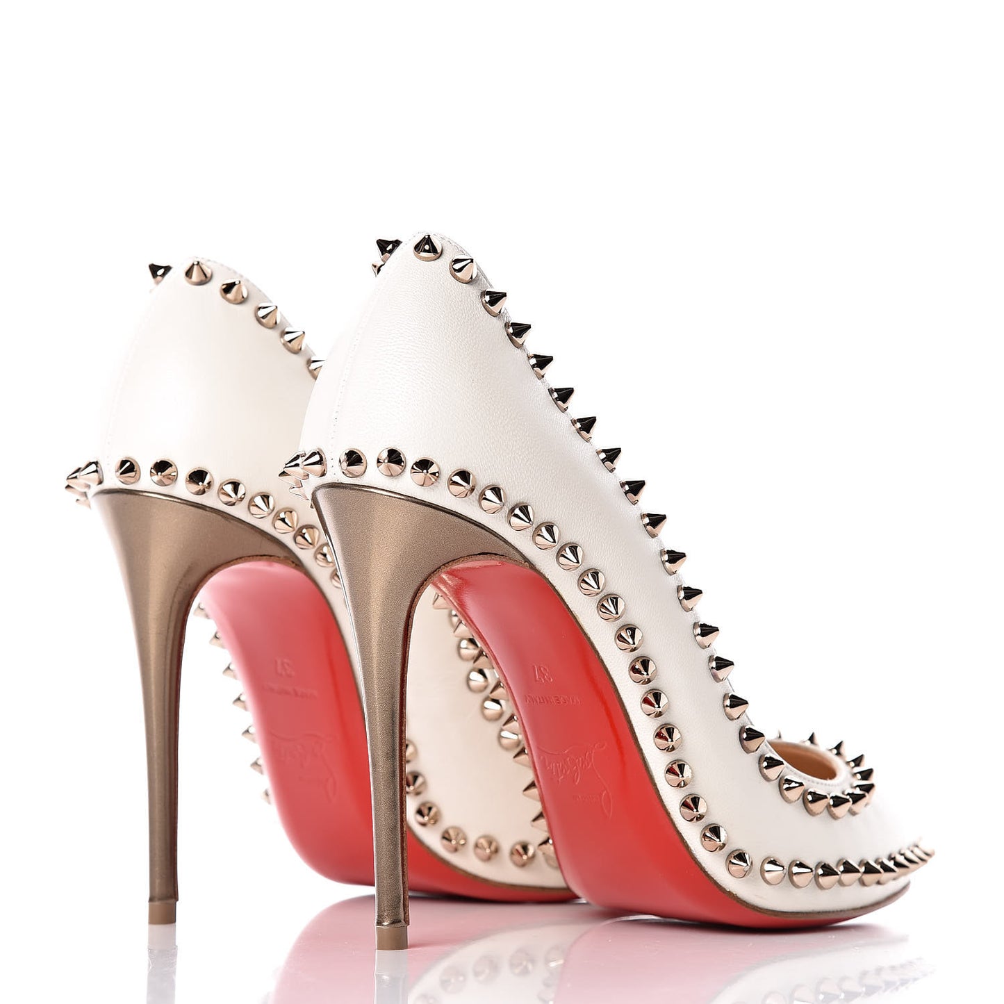 Kid Specchio Dorispiky 100 Pumps 37 Neige Colombe