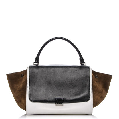Celine Smooth Calfskin Suede Medium Tri-Color Trapeze 1 of 9