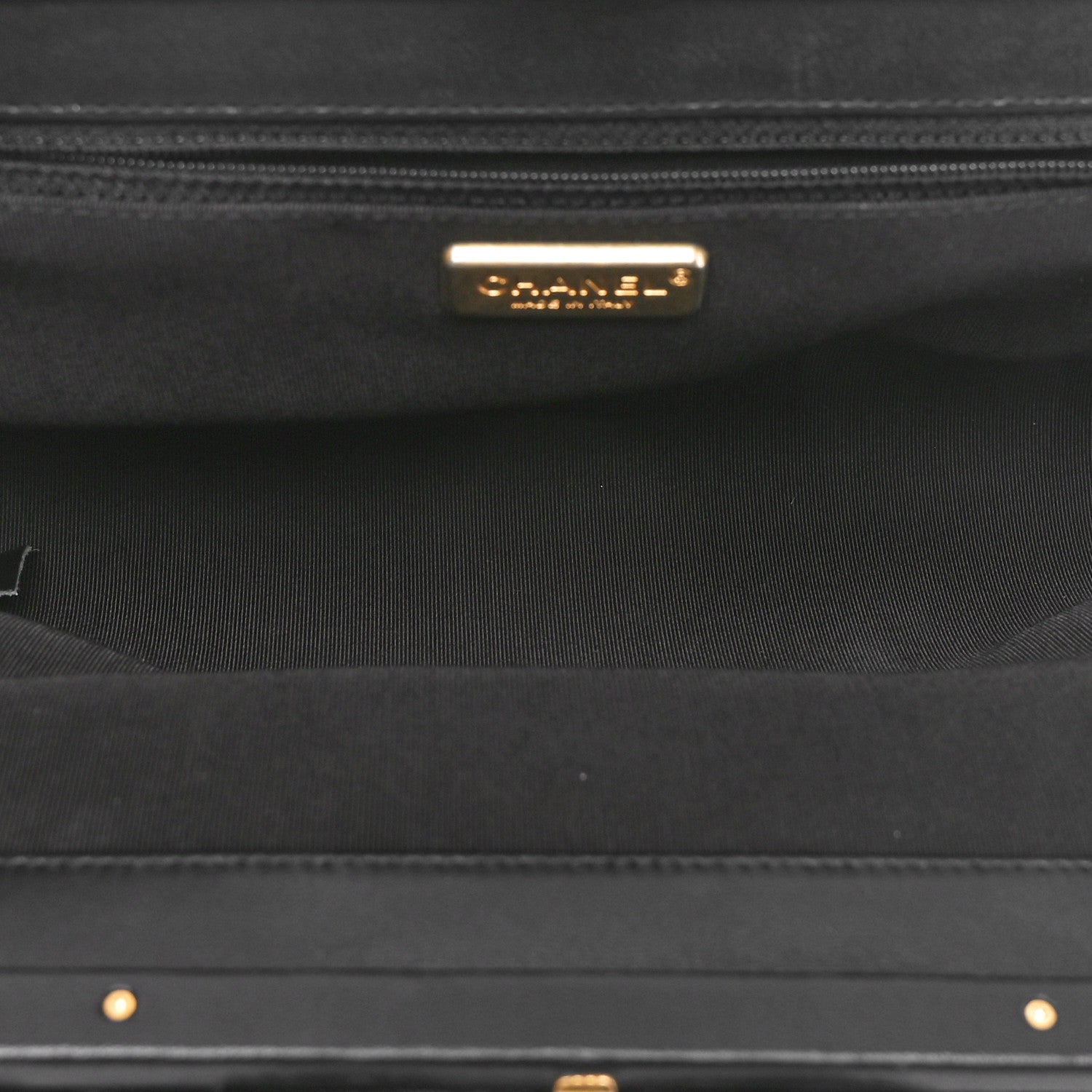 Chanel Lambskin Chain Kiss Lock Clutch Black 5 of 10