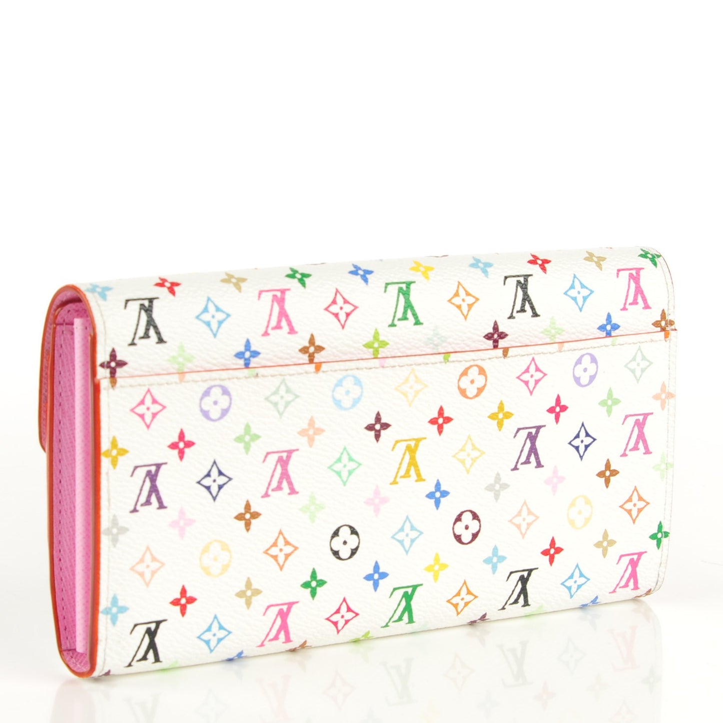 Monogram Multicolor Sarah Wallet NM White Litchi