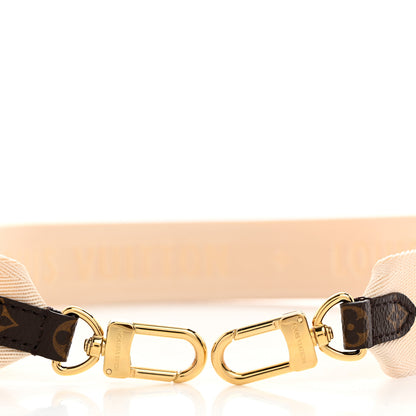 Louis Vuitton Jacquard Monogram Adjustable Shoulder Strap New Creme 3 of 3
