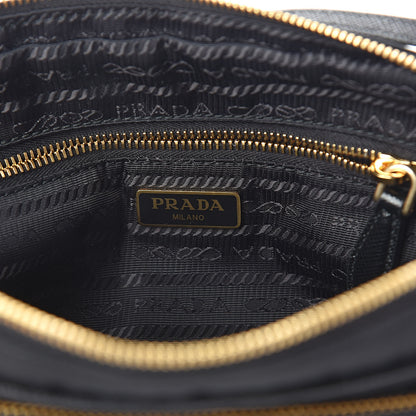 Prada Saffiano Tessuto Nylon Vela Mini Crossbody Bag Black 6 of 9
