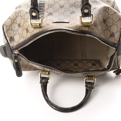 Gucci GG Plus Monogram Hearts Medium Joy Boston Dark Brown 4 of 19