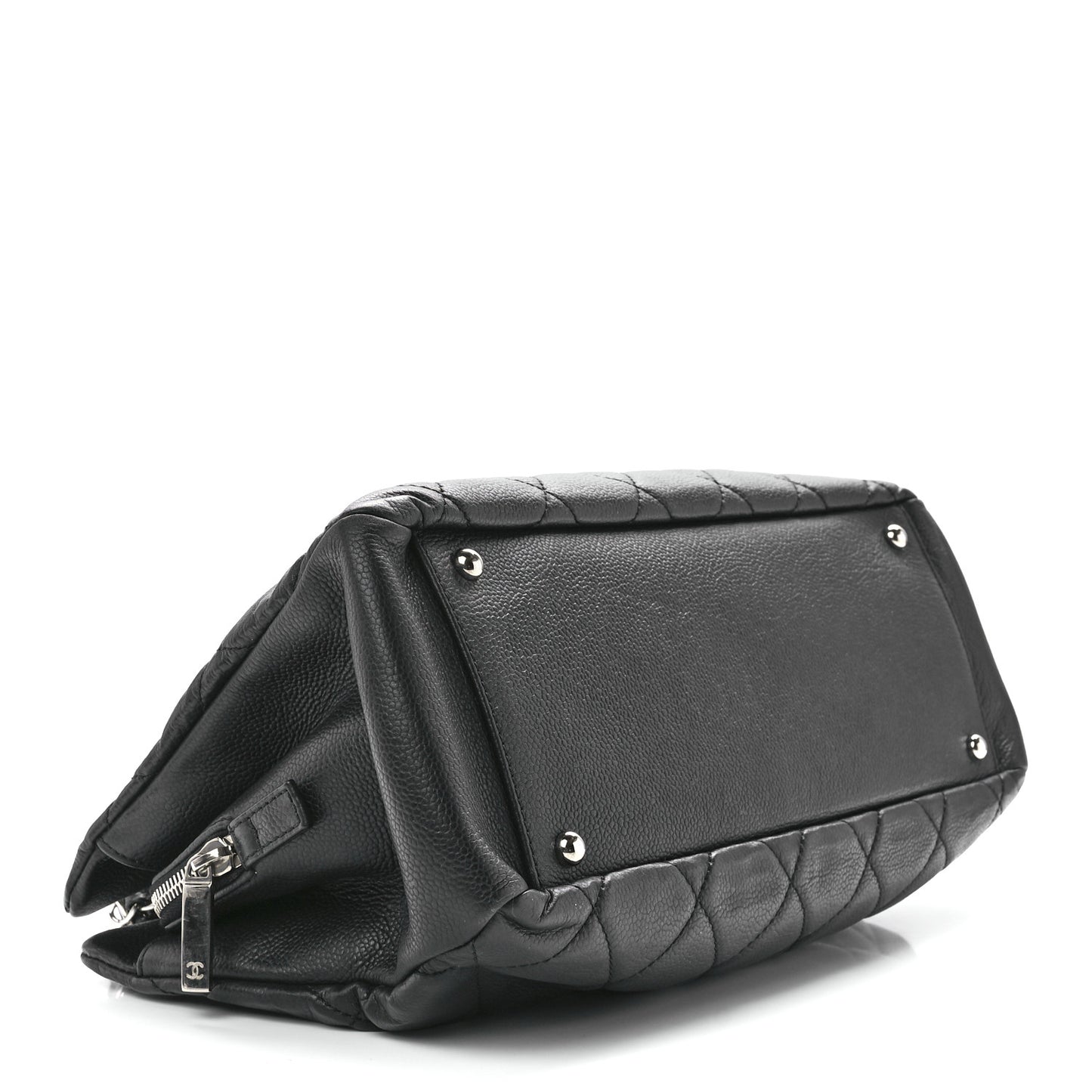 Caviar Quilted Timeless CC Soft Tote Black