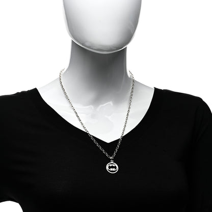 Gucci Sterling Silver Interlocking Circle GG Pendant Necklace 2 of 4