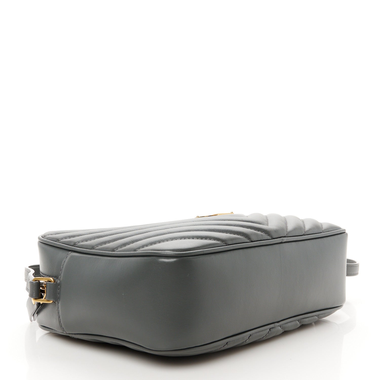 Saint Laurent Calfskin Matelasse Monogram Lou Camera Bag Dark Smog 4 of 10