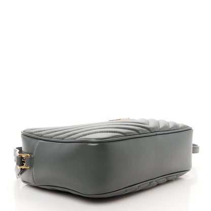 Saint Laurent Calfskin Matelasse Monogram Lou Camera Bag Dark Smog 4 of 10
