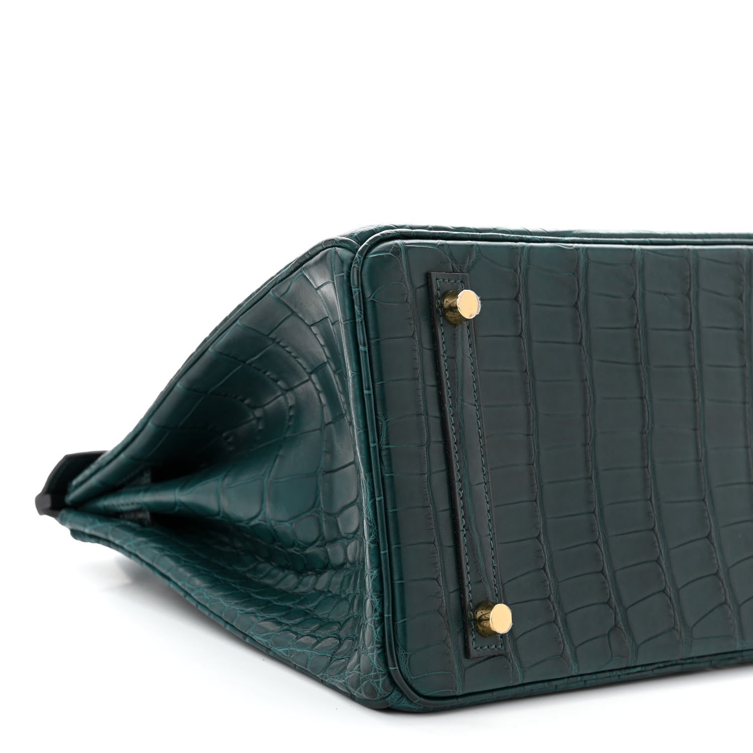 Hermes Matte Alligator Birkin 30 Vert Cypress 9 of 12