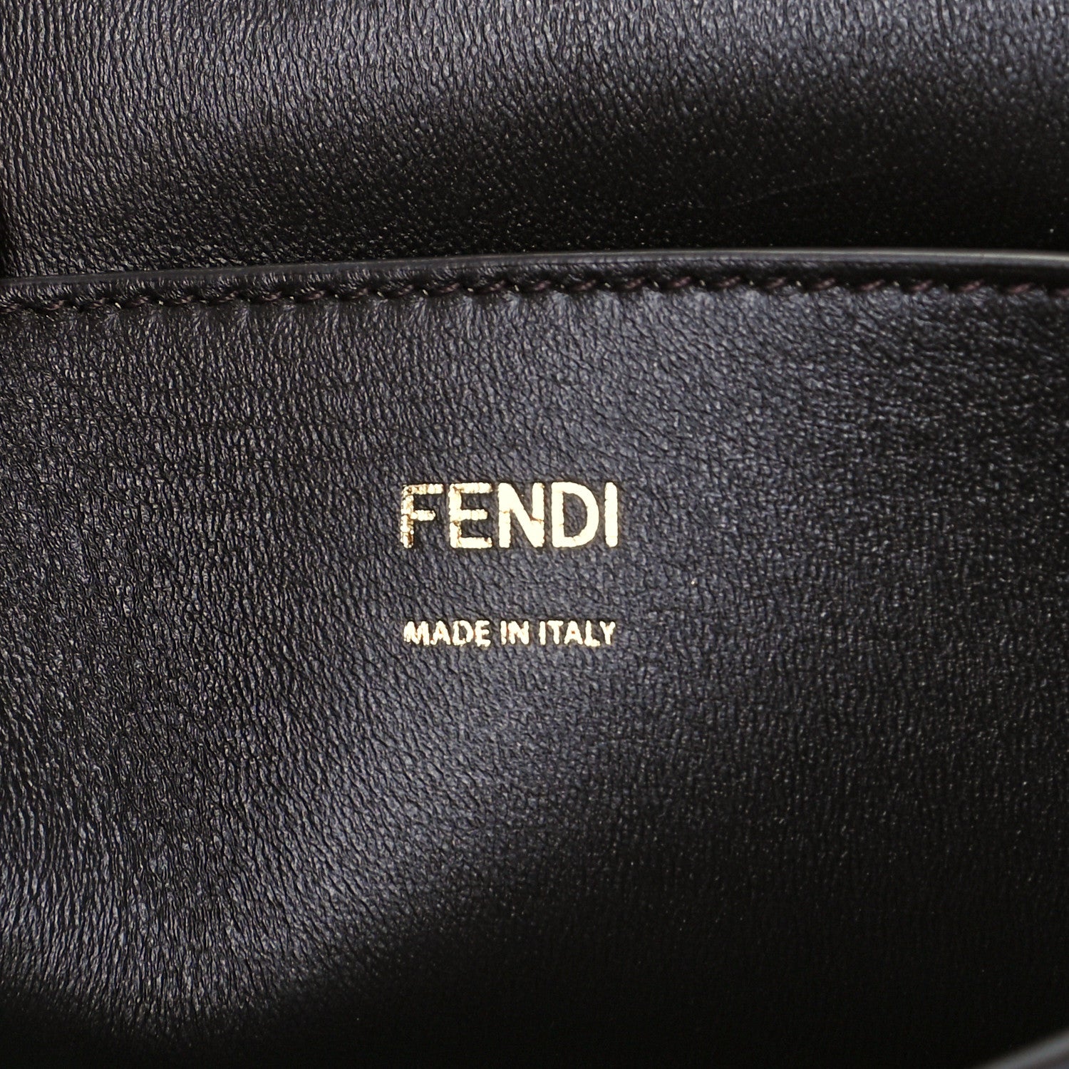 Fendi Vitello King Nubuck Pequin Karligraphy Pocket Shoulder Bag Rosso Cardinale Tobacco Moro 6 of 13