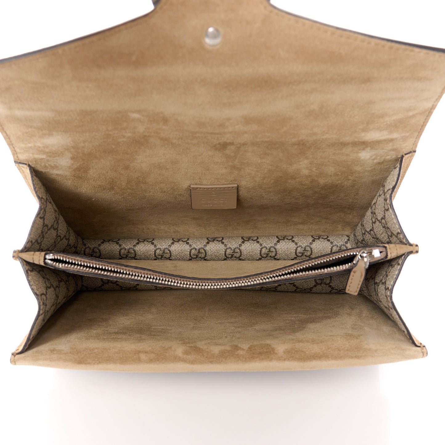 GG Supreme Monogram Small Dionysus Shoulder Bag Taupe