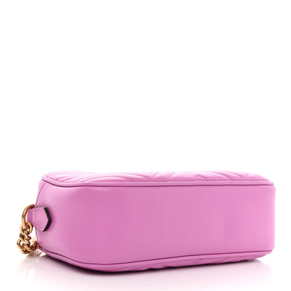 Gucci Calfskin Matelasse Small GG Marmont Chain Shoulder Bag Candy Mousse 4 of 10