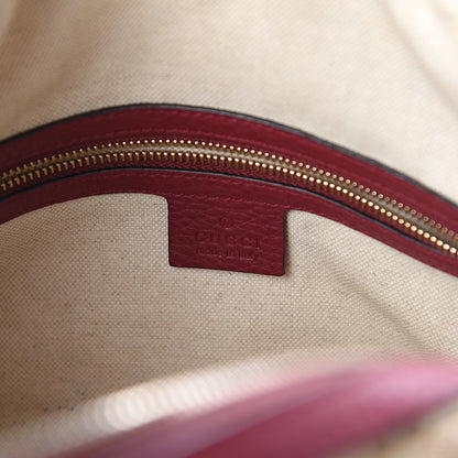 Gucci Monogram Cellarius Calfskin Vintage Web Small Boston Beige Ebony Soft Burgundy Peonia Flower Box Pink 5 of 8