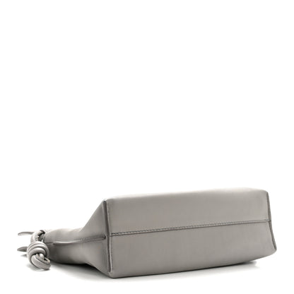 Loewe Calfskin Mini Flamenco Knot Clutch Pearl Grey 4 of 13