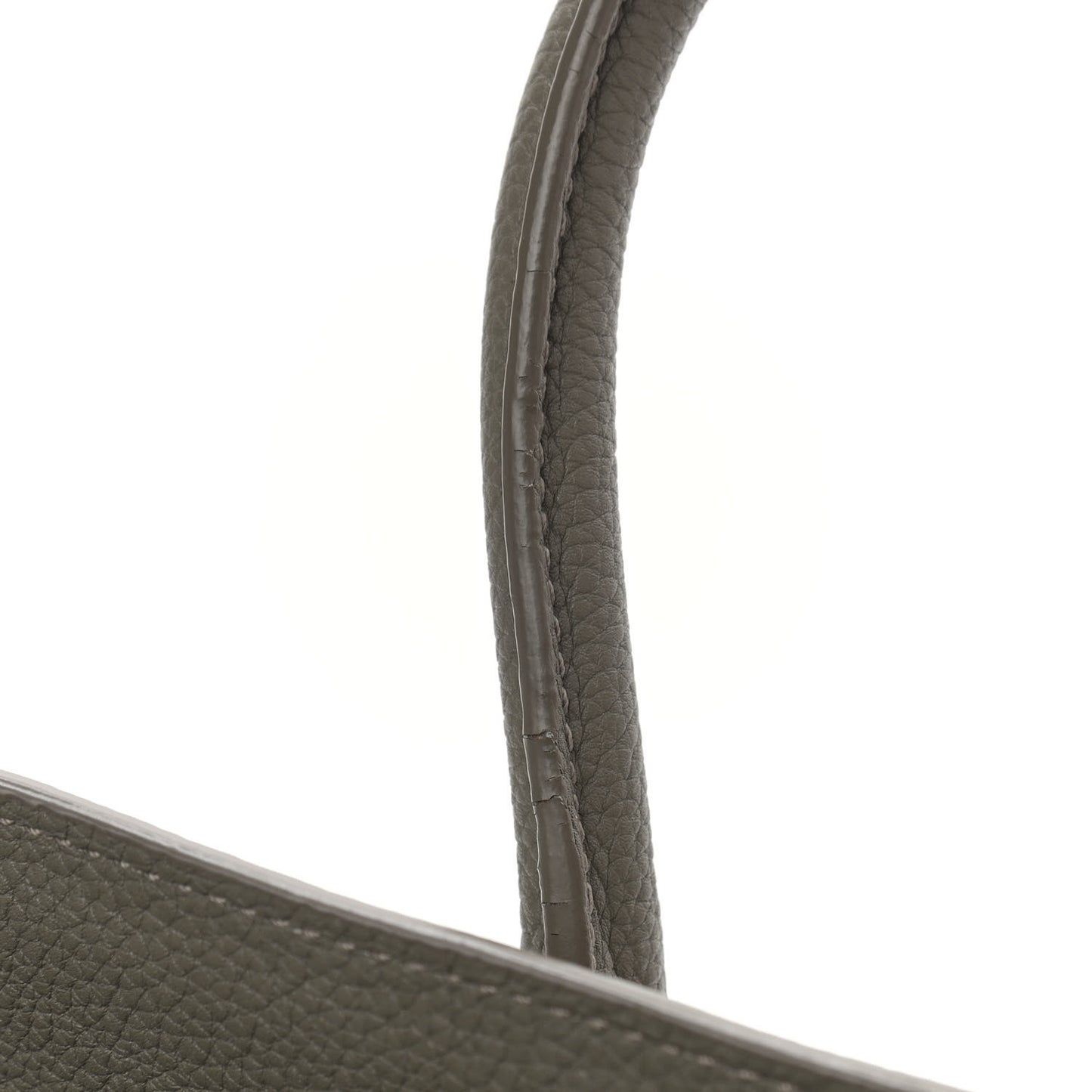 Grained Calfskin Medium Supple Sac De Jour Kaki Militaire