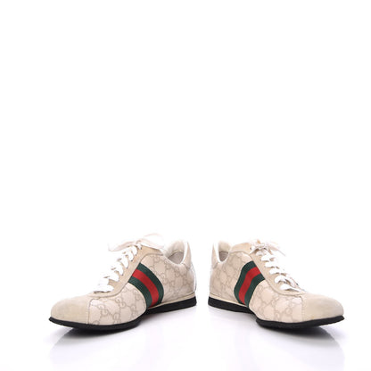 Gucci Guccissima Web Mens Sneakers 10 White 5 of 17