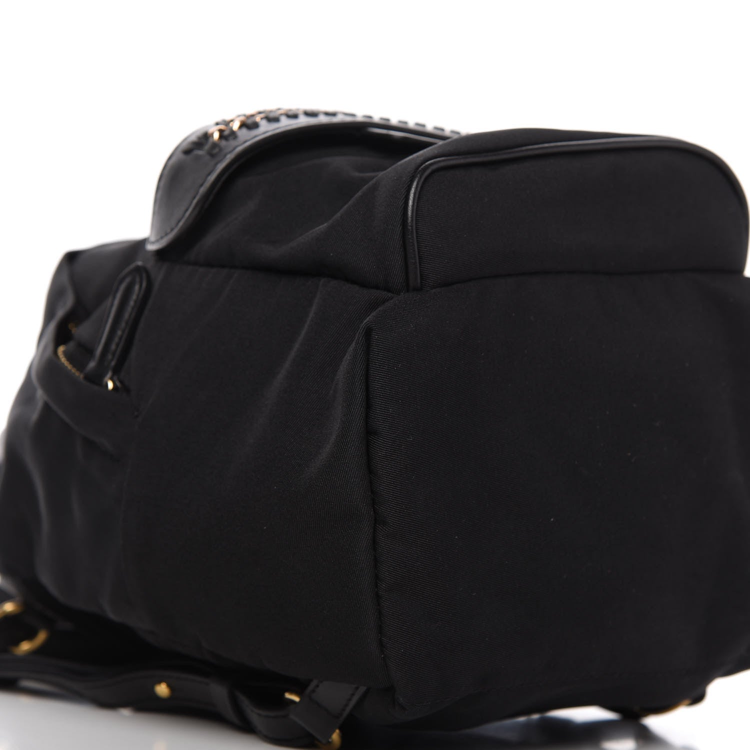 Stella McCartney Nylon Eco Alter Nappa Mini Falabella GO Backpack Black 6 of 9