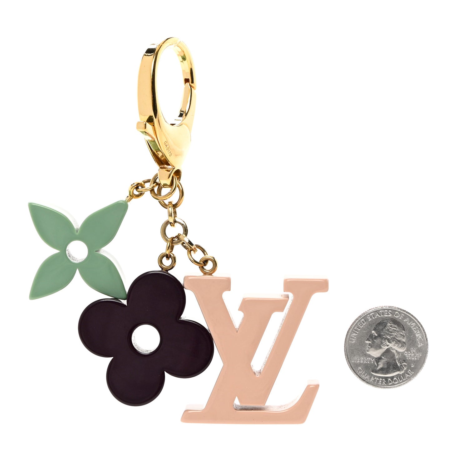 Resin Playtime Bag Charm Rose