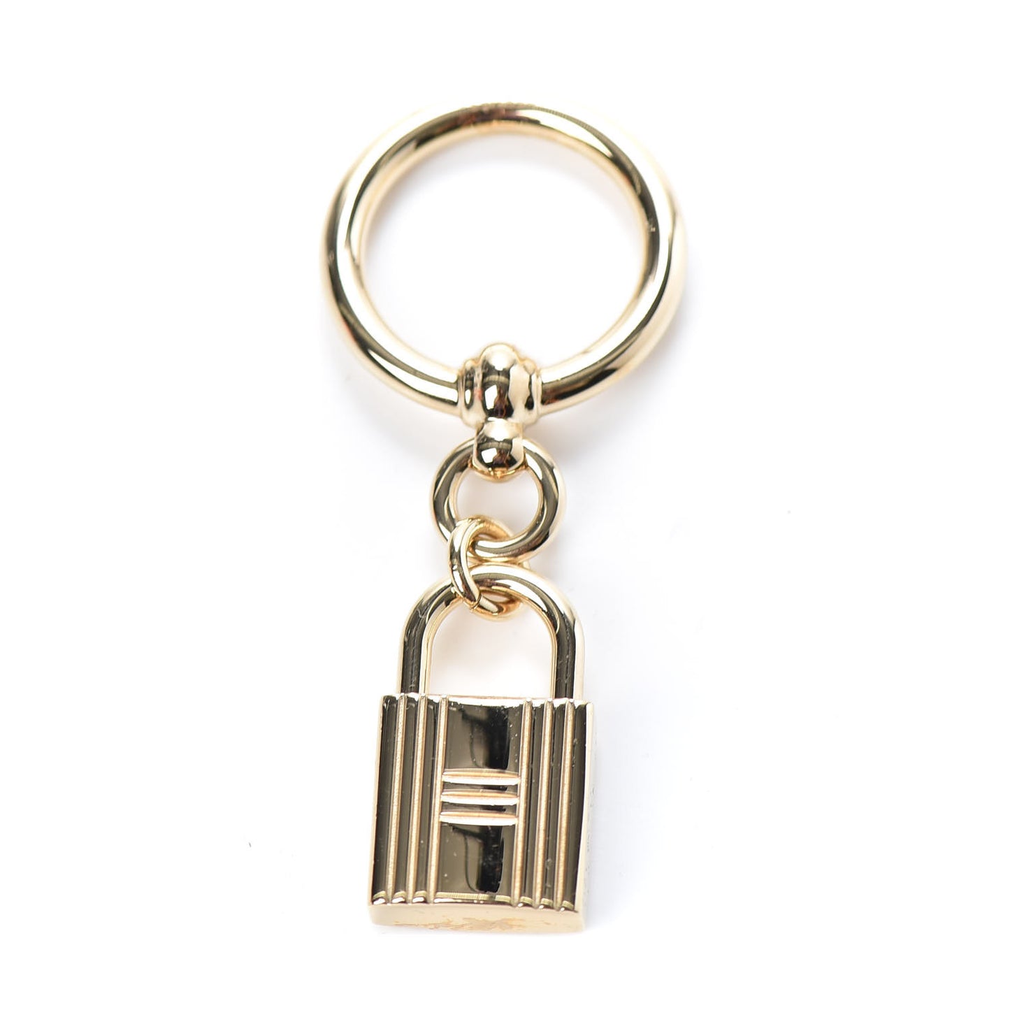 Permabrass Loop Charms Cadenas Scarf Ring Gold
