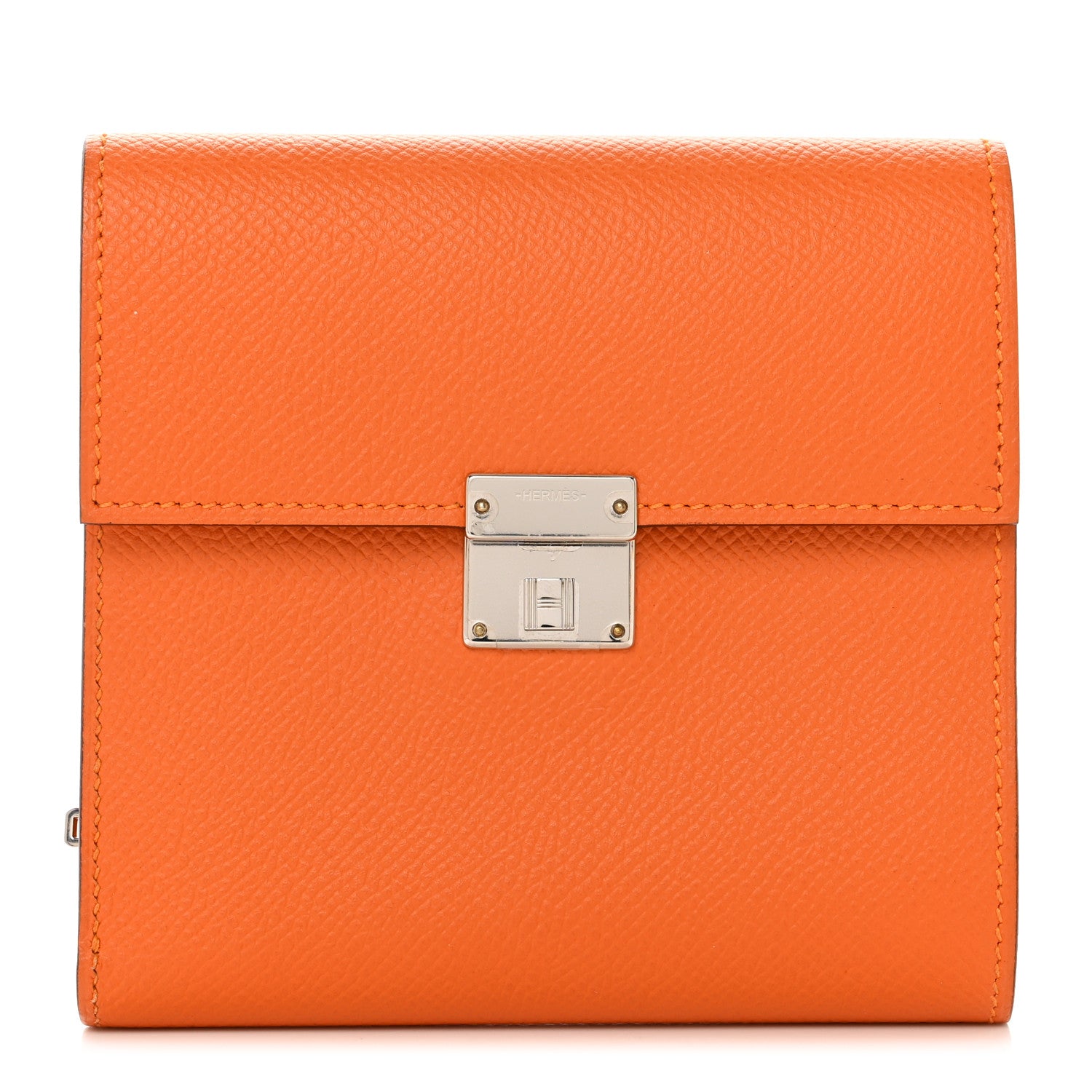 Hermes Epsom Clic 12 Wallet Orange 1 of 10