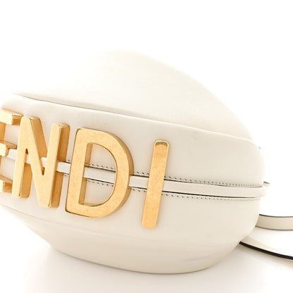 Fendi Vitello Grace Matte Mini Fendigraphy Hobo Bag White Ice 10 of 16