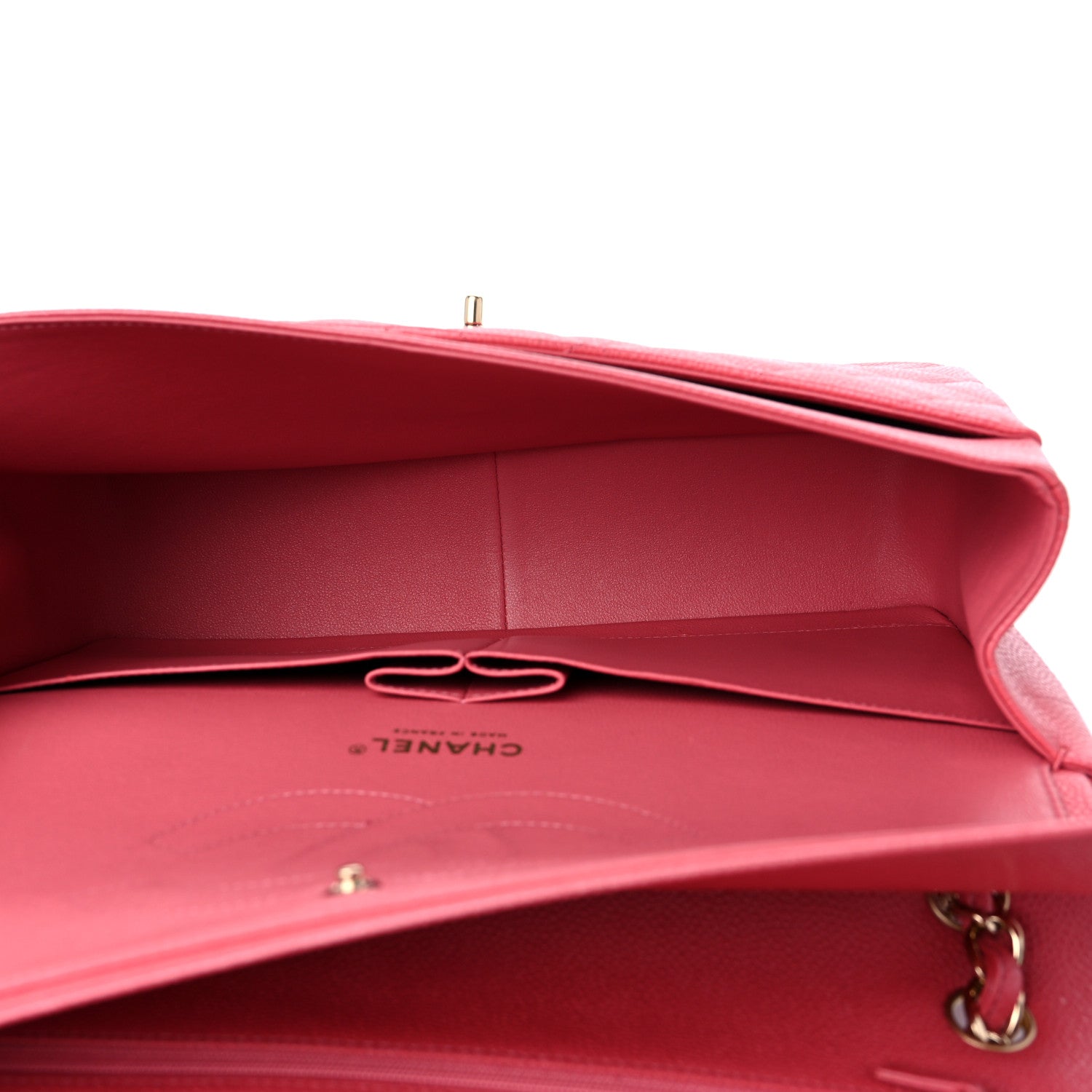 Chanel Caviar Quilted Jumbo Double Flap Pink 5 of 10