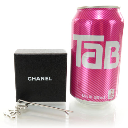 Chanel Crystal CC Barrette Silver 2 of 4