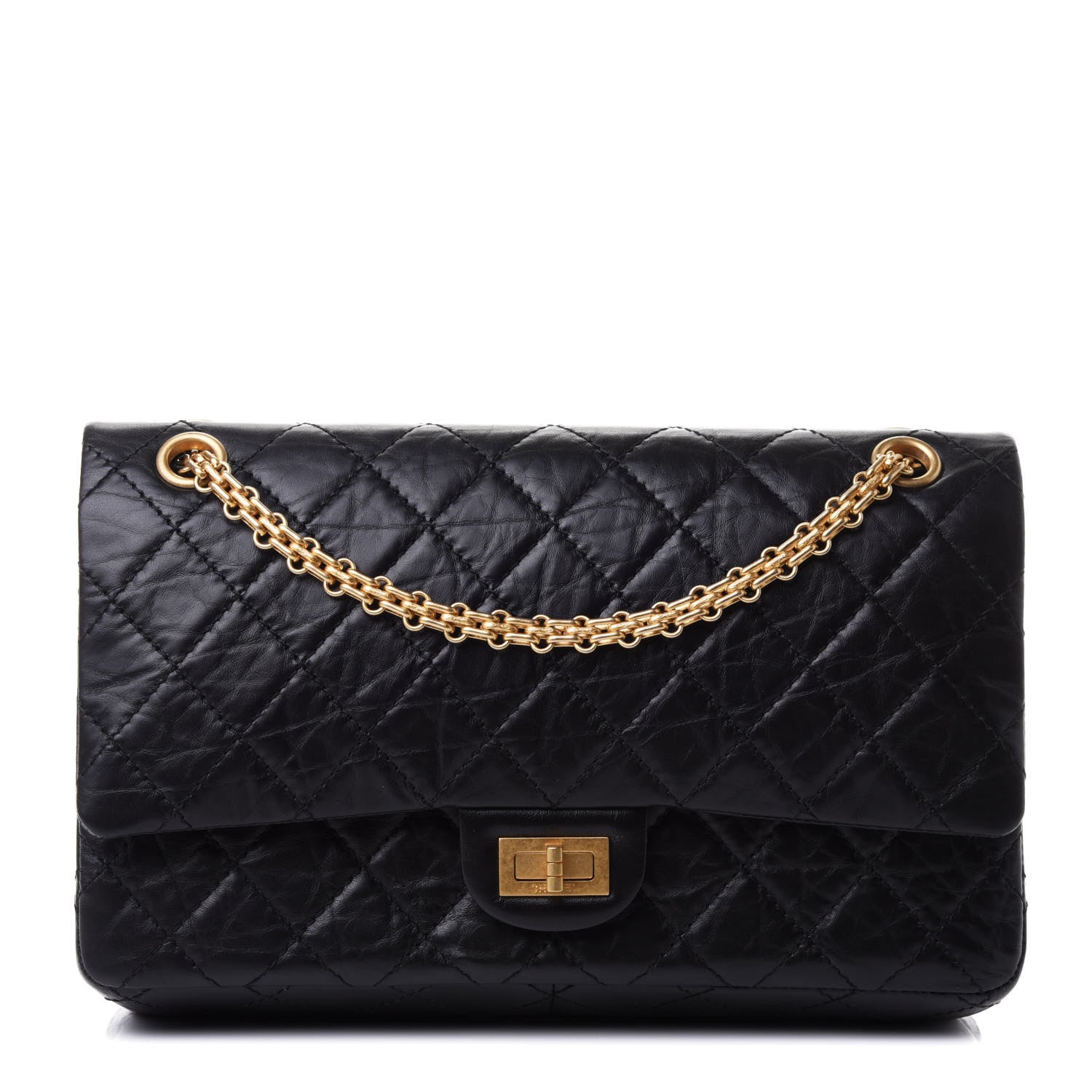 Chanel Aged Calfskin Quilted 2.55 Reissue 226 Flap Black 1 of 4
