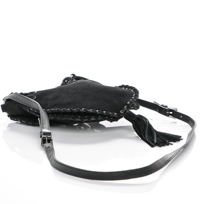 Prada Suede Tassel Crossbody Black 4 of 6