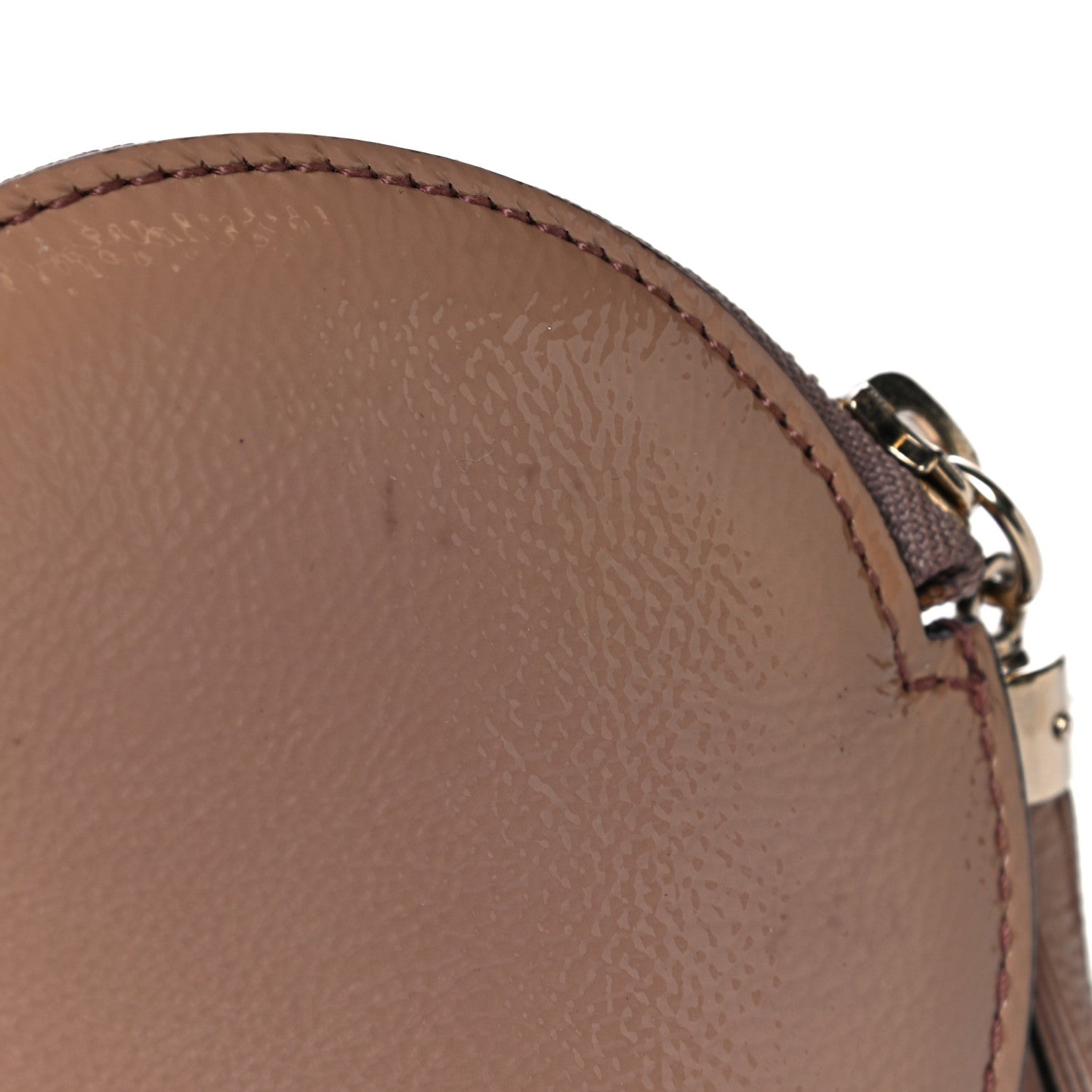 Gucci Patent Soho Round Coin Purse Dark Cipria 10 of 12