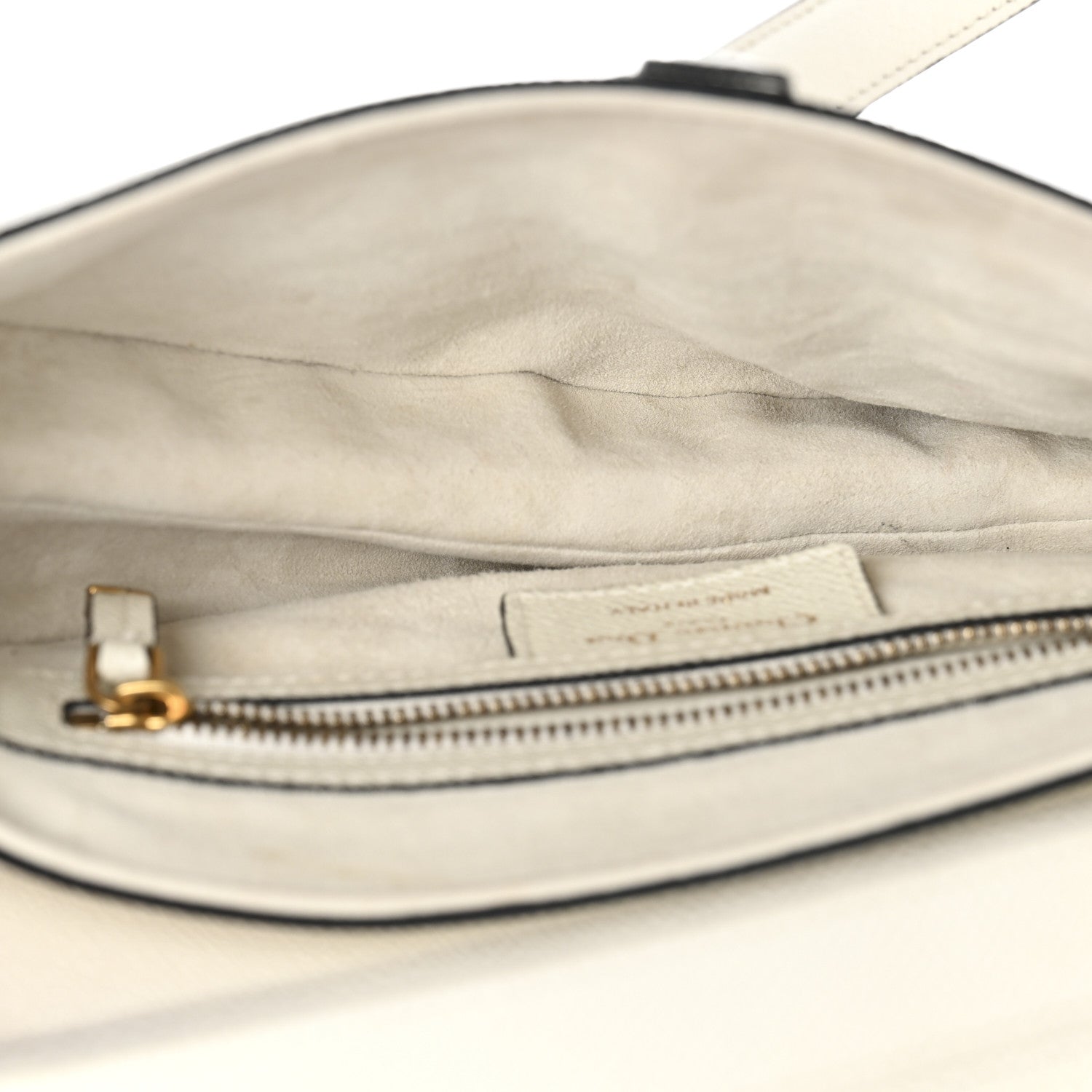 Christian Dior Grained Calfskin Saddle Bag White 5 of 11