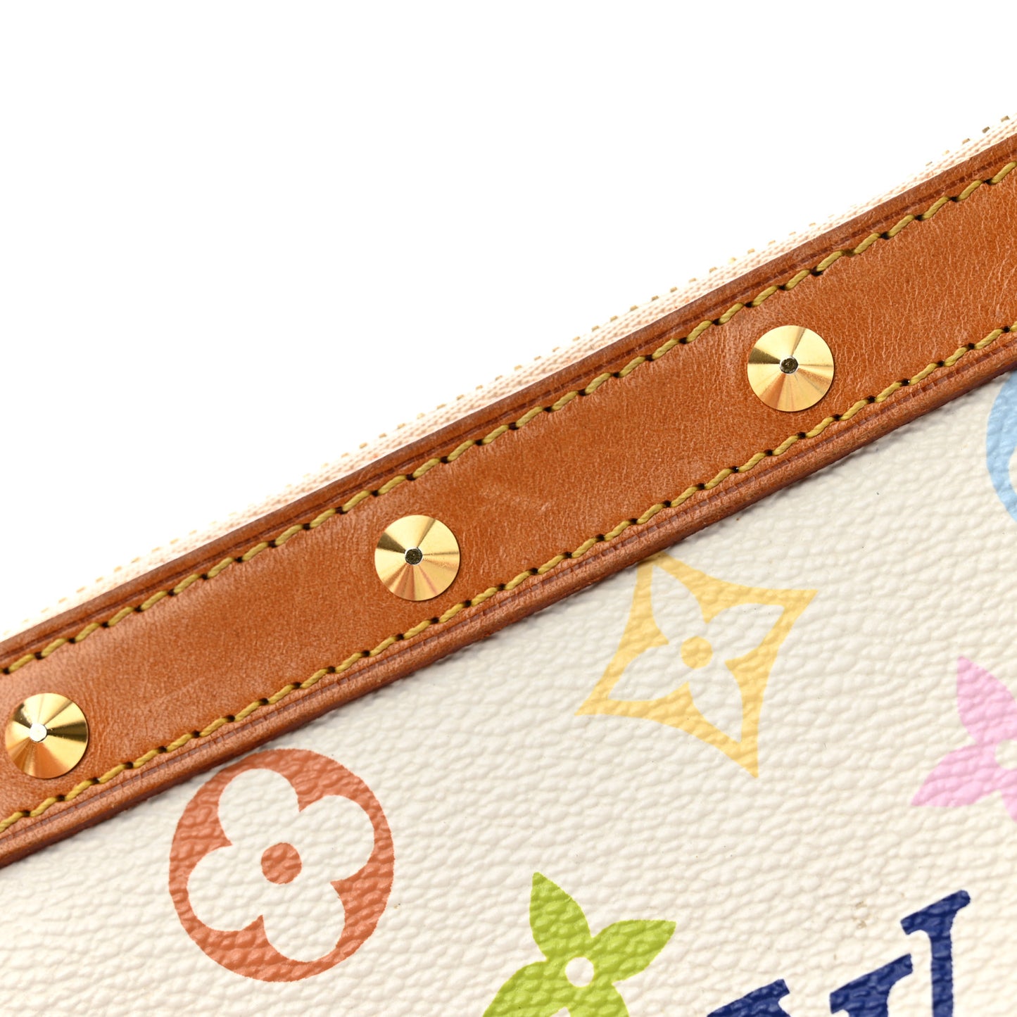 Monogram Multicolor Pochette Accessories White