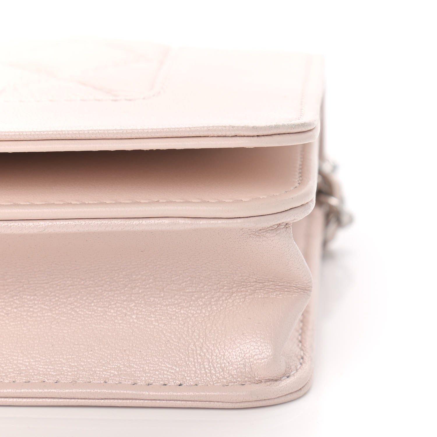 Chanel Caviar Quilted Vintage Mademoiselle Wallet On Chain WOC Beige 10 of 10