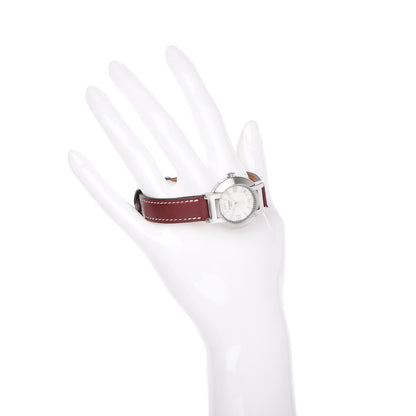 Hermes Stainless Steel Gulliver 28mm Nomade Kinetic Quartz Watch Rouge 2 of 8