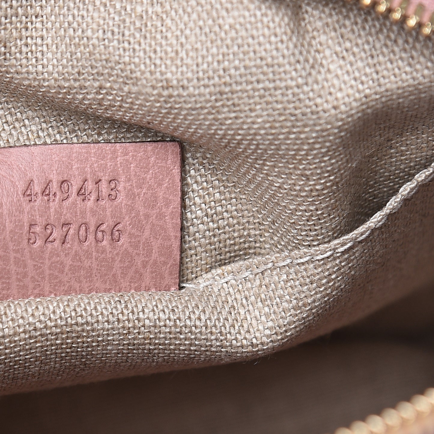Monogram Mini Bree Messenger Bag Beige Soft Pink