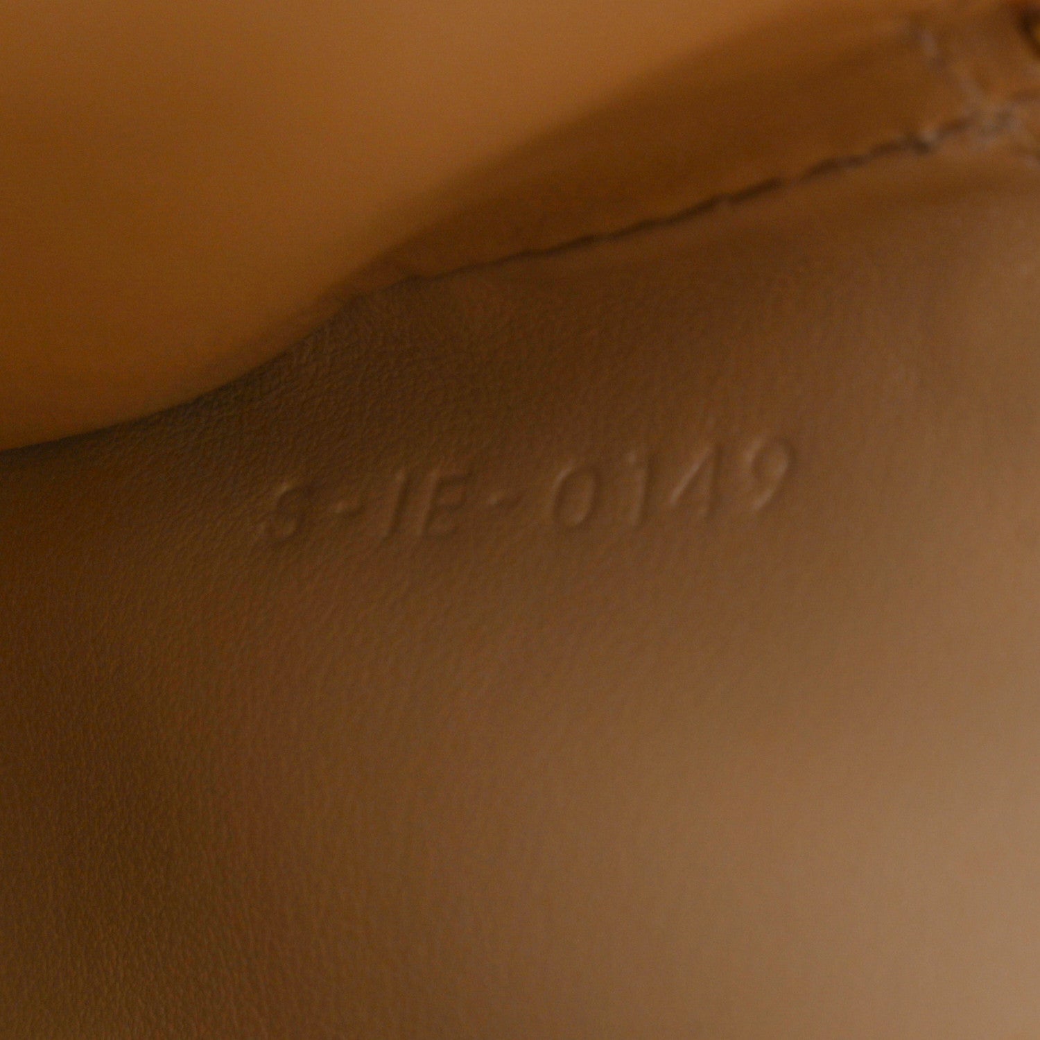 Celine Calfskin Quilted Zip Pouch Nude 8 of 8