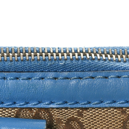 Gucci Monogram Medium Sukey Top Handle Blue 12 of 14