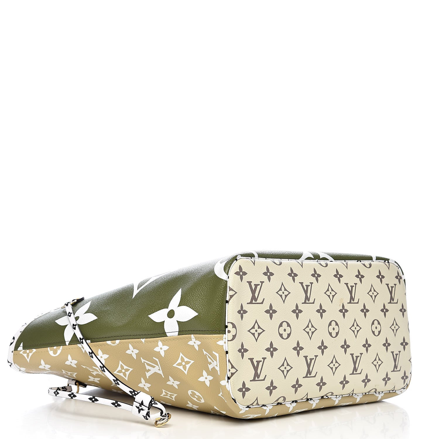 Louis Vuitton Monogram Giant Neverfull MM Kaki 5 of 15